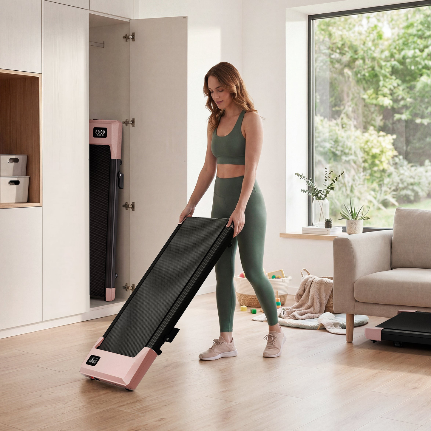 STRIDEO Q2 Urban 7% Incline Under-desk Walking Pad with Smart Control